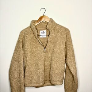 Hollister Women's Cozy Tan Teddy Jacket